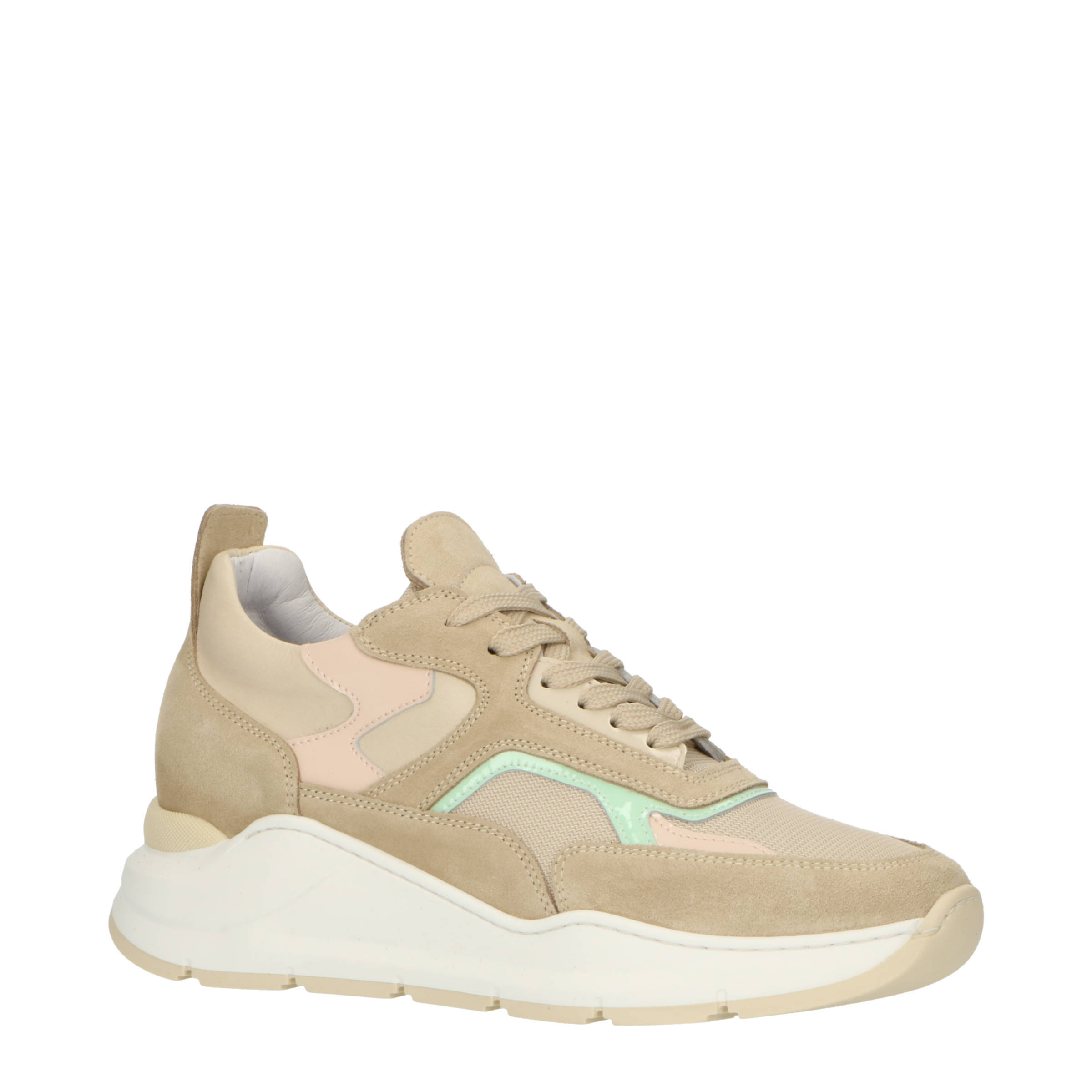 Hip D1773 suède sneakers beige | wehkamp