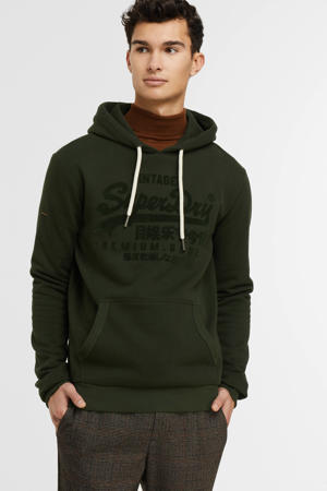 hoodie TONAL  met logo surplus goods olive