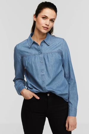 denim blouse