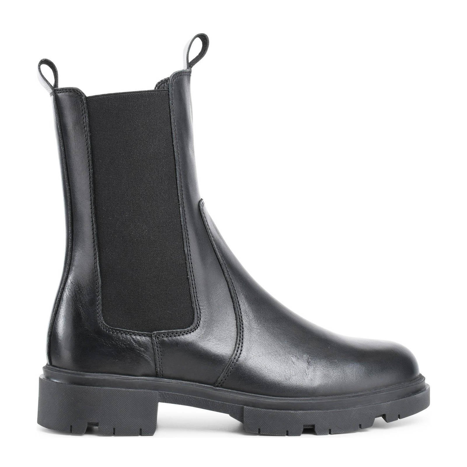 PS Poelman Sophie leren chelsea boots zwart | wehkamp