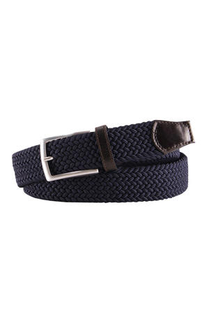 gevlochten riem donkerblauw