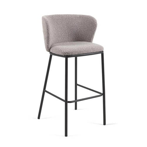 Kave Home barkruk Ciselia (set van 2) - Lichtgrijs