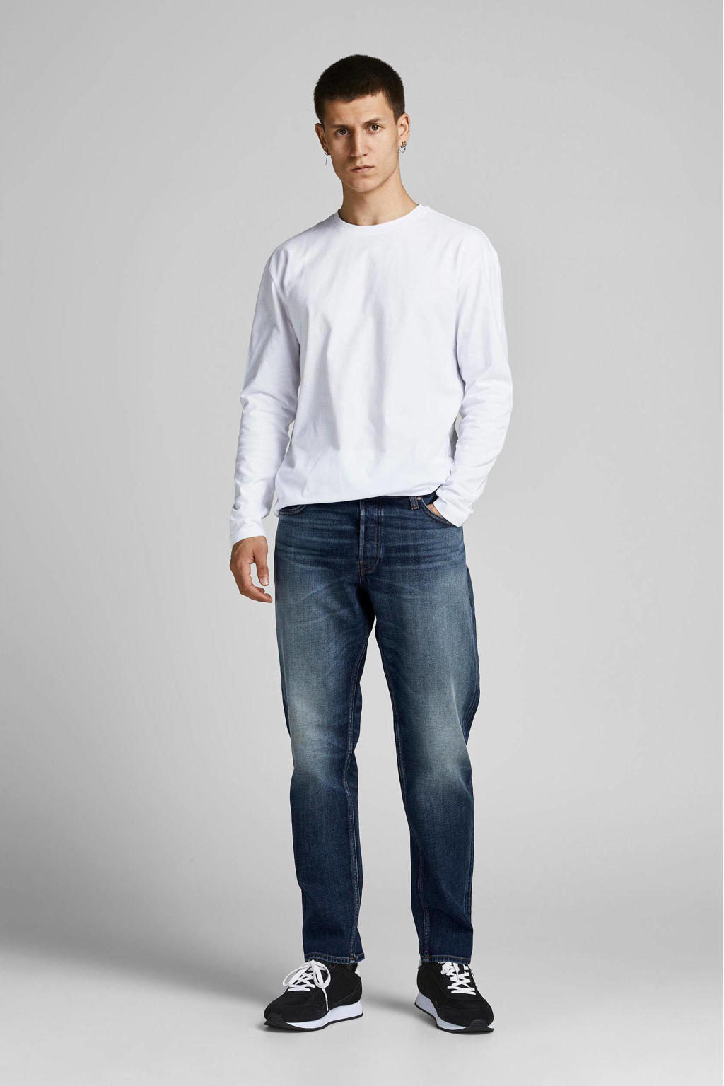 JACK & JONES JEANS INTELLIGENCE regular fit jeans JJIMIKE JJORIGINAL blue denim