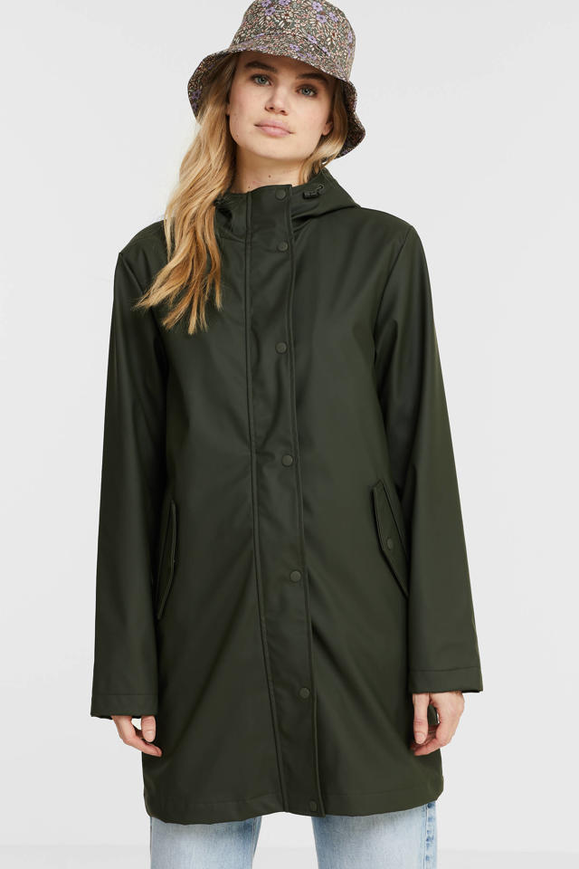 Nylon Paleis aansporing anytime regenjas khaki | wehkamp