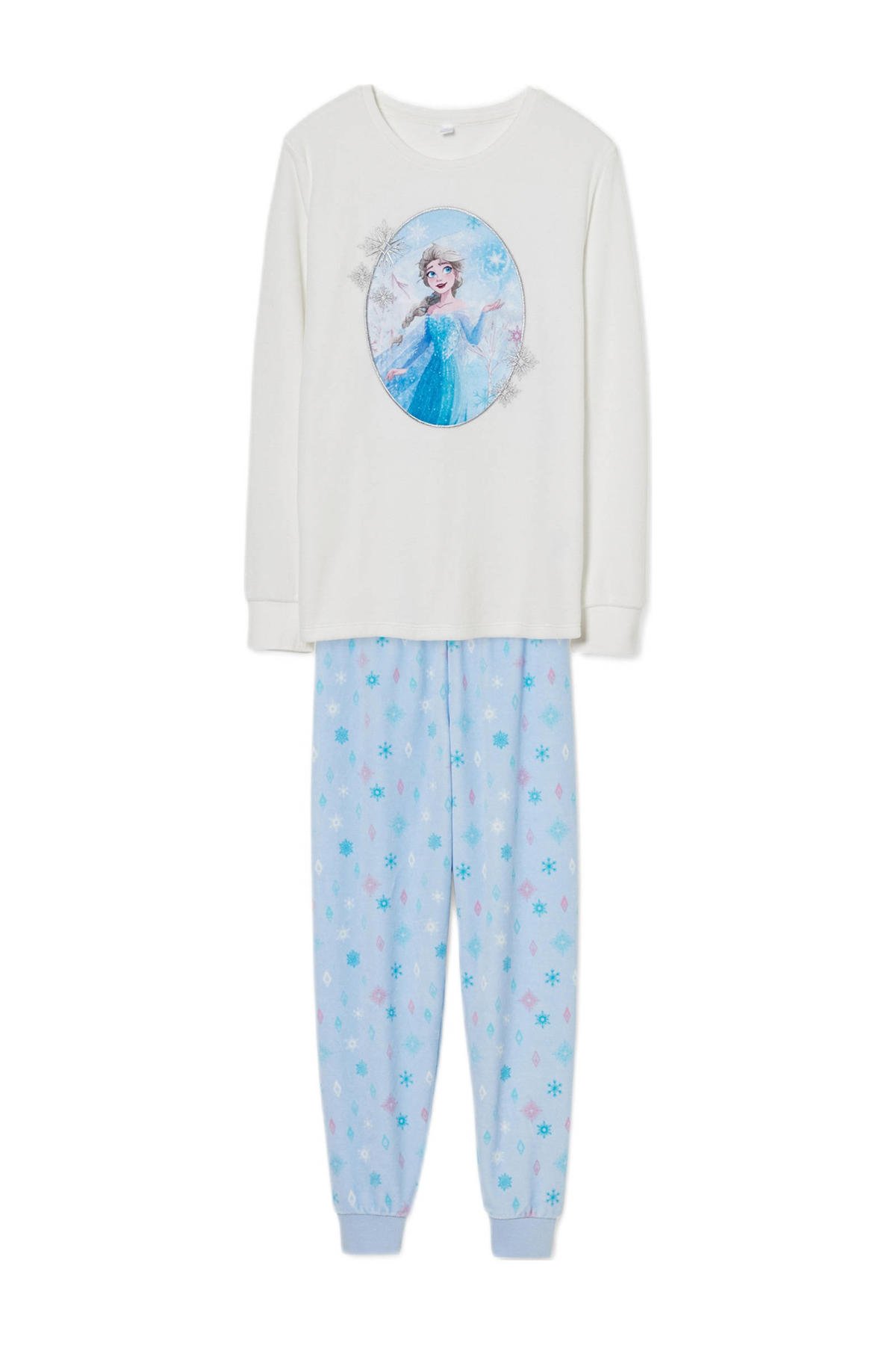 C&A Disney Frozen pyjama printopdruk wit |