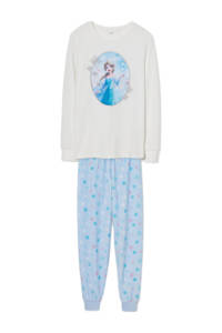 C&A Disney Frozen pyjama met printopdruk wit, Wit