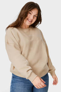 C&A XL Clockhouse sweater met biologisch katoen beige, Beige