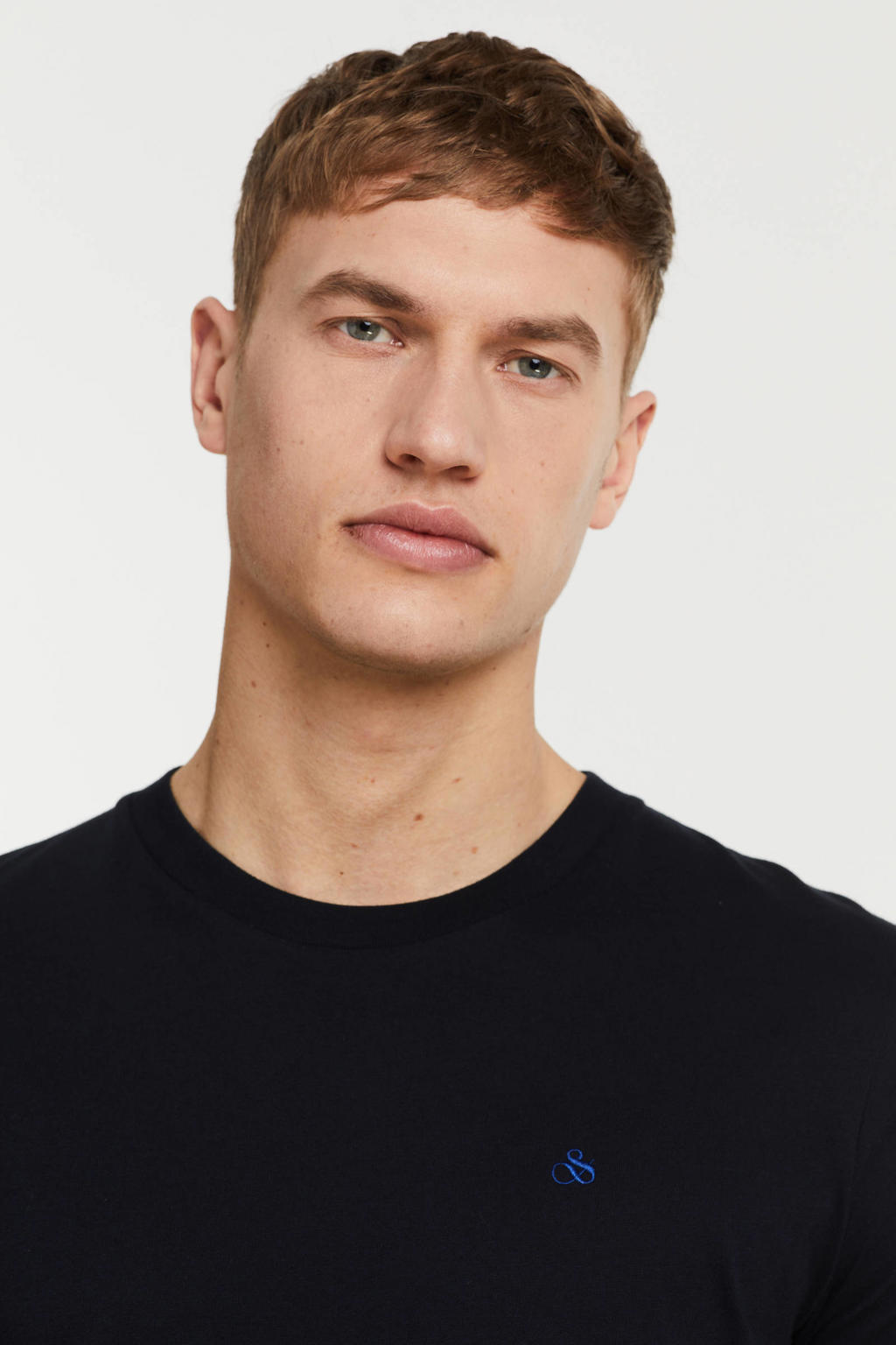 Scotch & Soda basic Tshirt met biologisch katoen night wehkamp