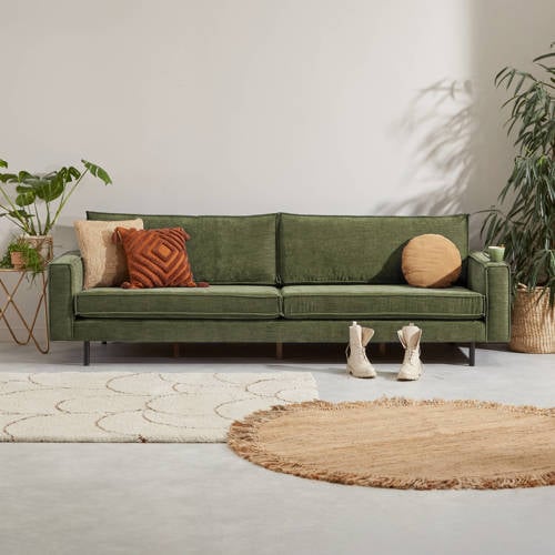 NOUS Living 4-zitsbank Lexington - Donkergroen