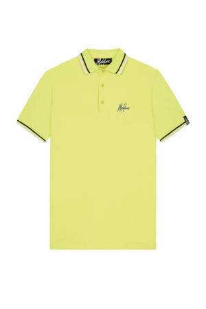 polo Signature met contrastbies lime