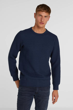 sweater met textuur dress blue