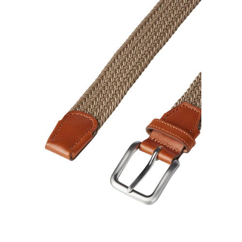 JACK & JONES gevlochten riem JACSPRING lichtbruin afbeelding