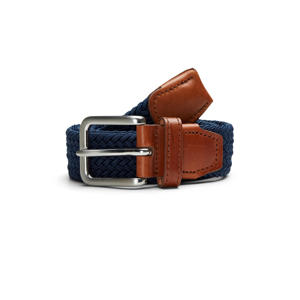 gevlochten riem JACSPRING donkerblauw