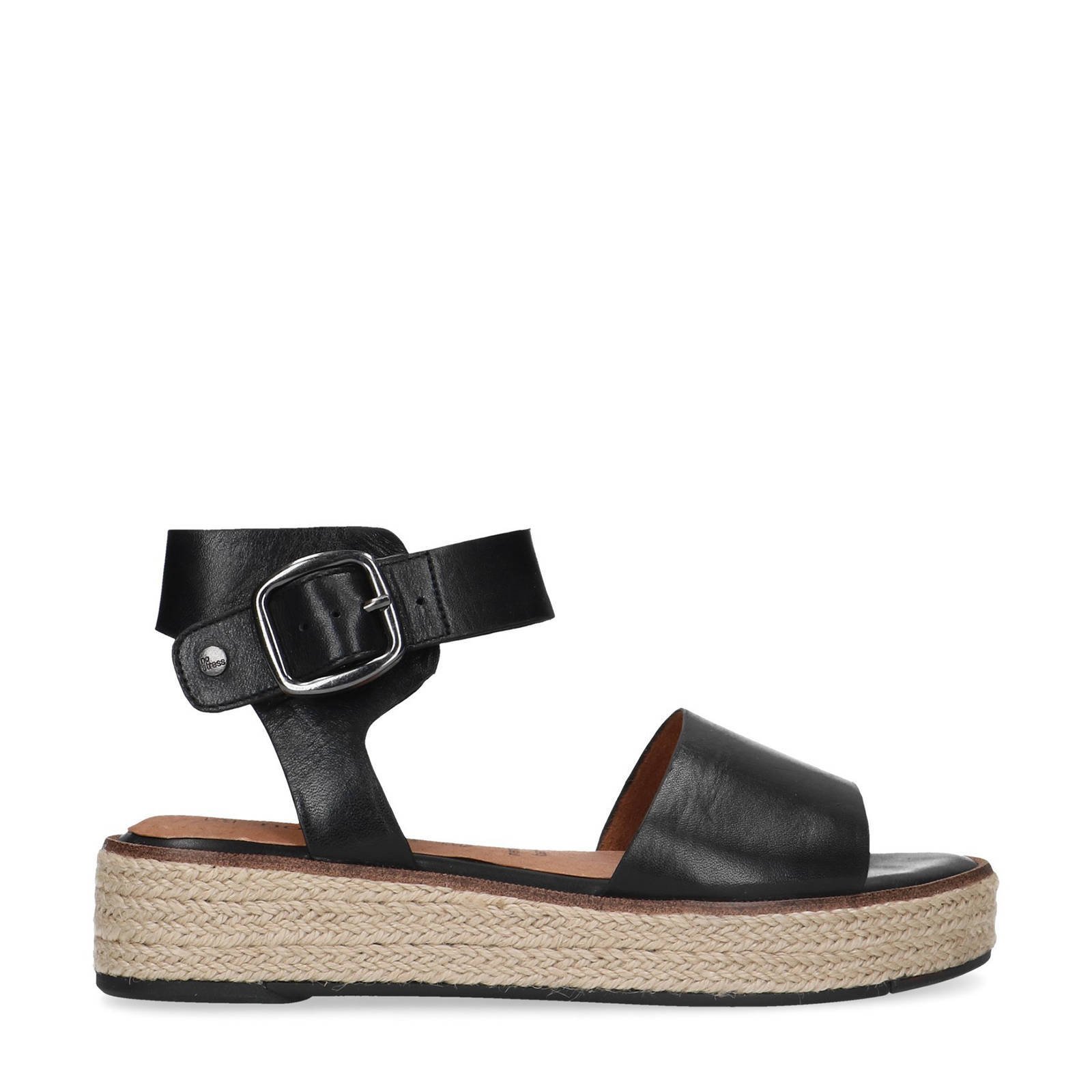 Sandalen dames zwart leer new arrivals