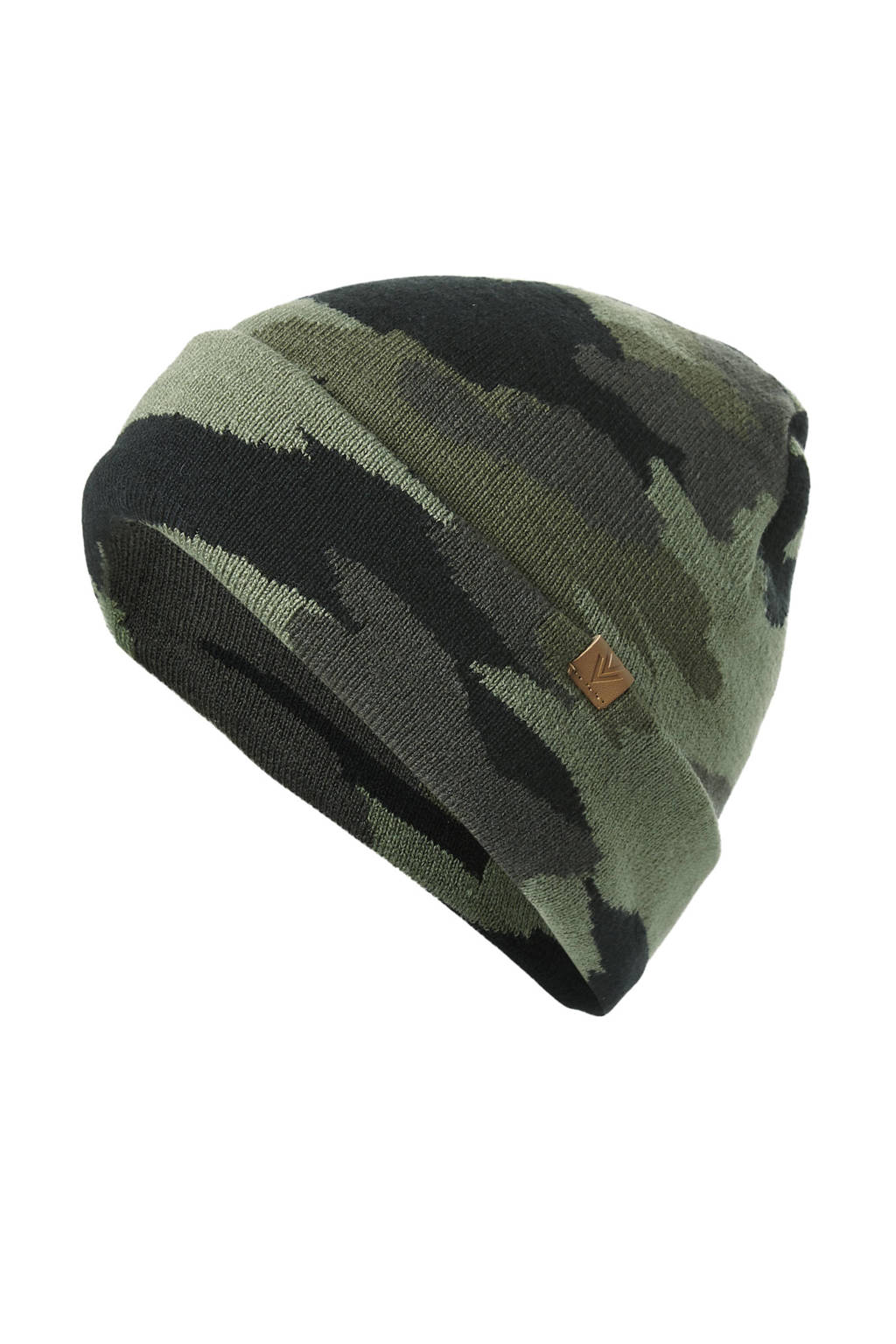 Sarlini muts met camouflageprint groen, Groen