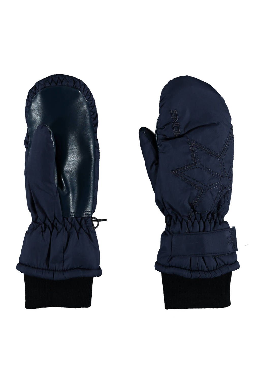 Sarlini wanten met borduursels donkerblauw, Donkerblauw