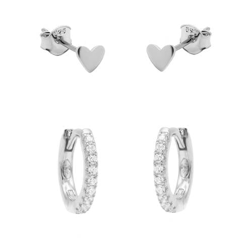 KARMA Jewelry sterling zilveren oorbellen Let's Rock - set van 2 afbeelding