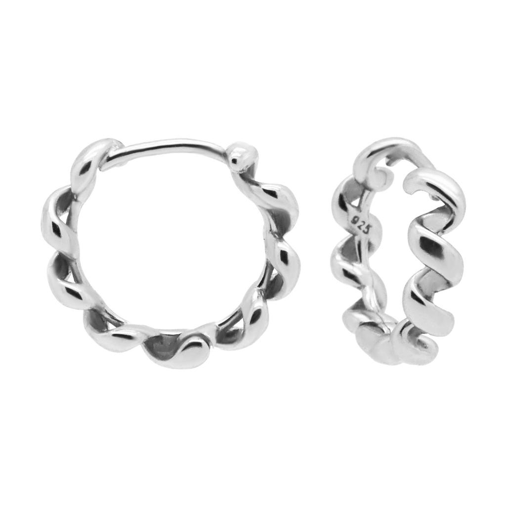 KARMA Jewelry sterling zilveren oorbellen Twist & Turn