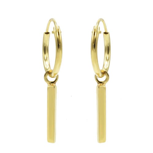 KARMA Jewelry gold plated oorbellen Tube afbeelding