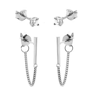 sterling zilveren oorbellen Perfectly Plain
