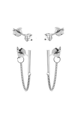 sterling zilveren oorbellen Perfectly Plain