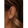 KARMA Jewelry gold plated oorbellen Let's Rock (set van 2)