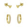 KARMA Jewelry gold plated oorbellen Let's Rock (set van 2)
