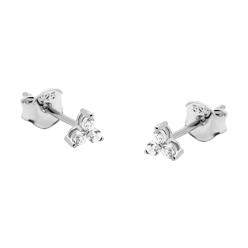 KARMA Jewelry sterling zilveren oorbellen Triple Flower