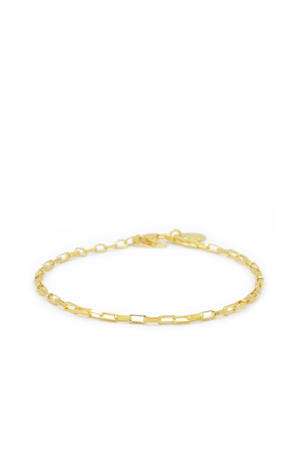 gold plated armband Solid Square