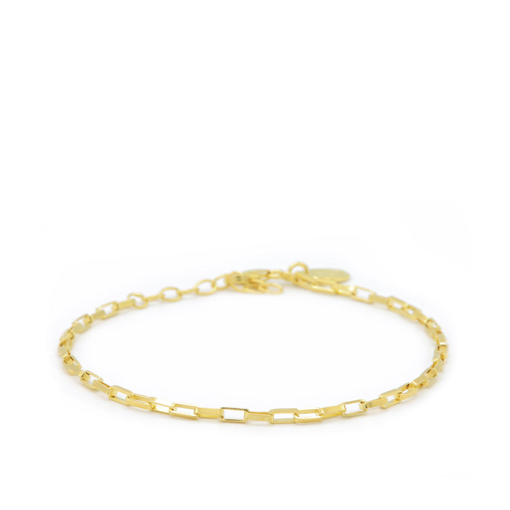 KARMA Jewelry gold plated armband Solid Square