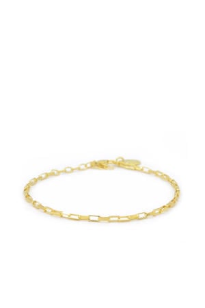 gold plated armband Solid Square