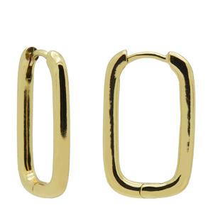 gold plated oorbellen Soft Shapes
