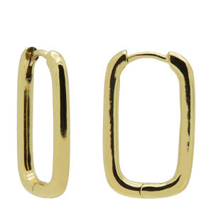 gold plated oorbellen Soft Shapes