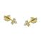KARMA Jewelry gold plated oorbellen Triple Flower