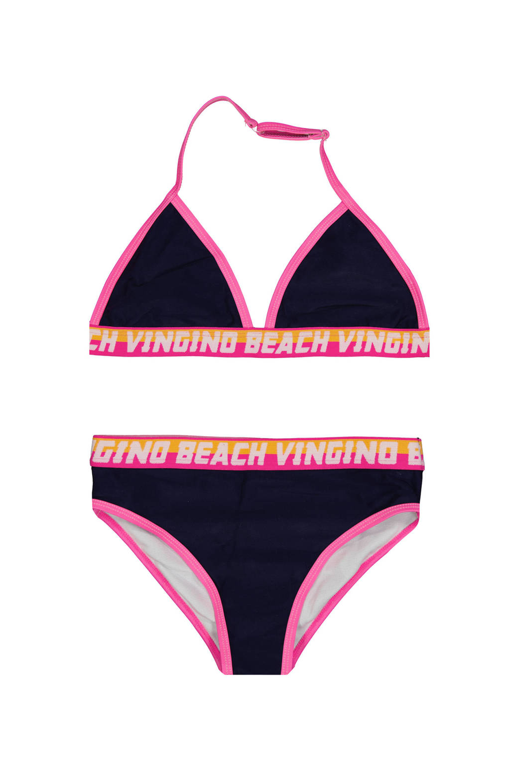 Vingino triangel bikini ZOFINA donkerblauw/roze
