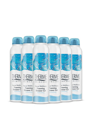 Aqua Wellness Foaming douchegel - 6 x 200 ml - voordeelverpakking