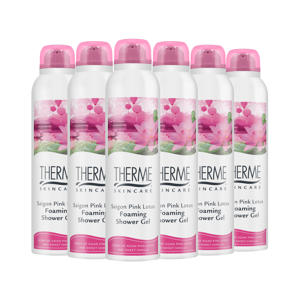 Saigon Pink Lotus Foaming Shower Gel - 6 x 200 ml - voordeelverpakking