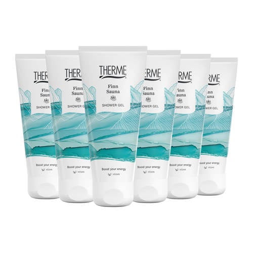 Therme Finn Sauna Fresh douchegel - 6 x 200 ml - voordeelverpakking afbeelding