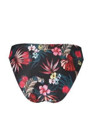 high leg bikinibroekje Flores zwart/rood