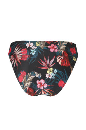 high leg bikinibroekje Flores zwart/rood