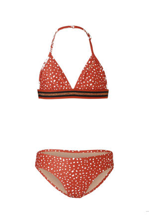 triangel bikini Nelle rood/wit