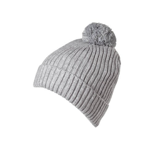 Sarlini muts met pompon grijs afbeelding
