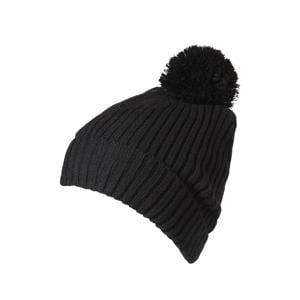 muts met pompon zwart