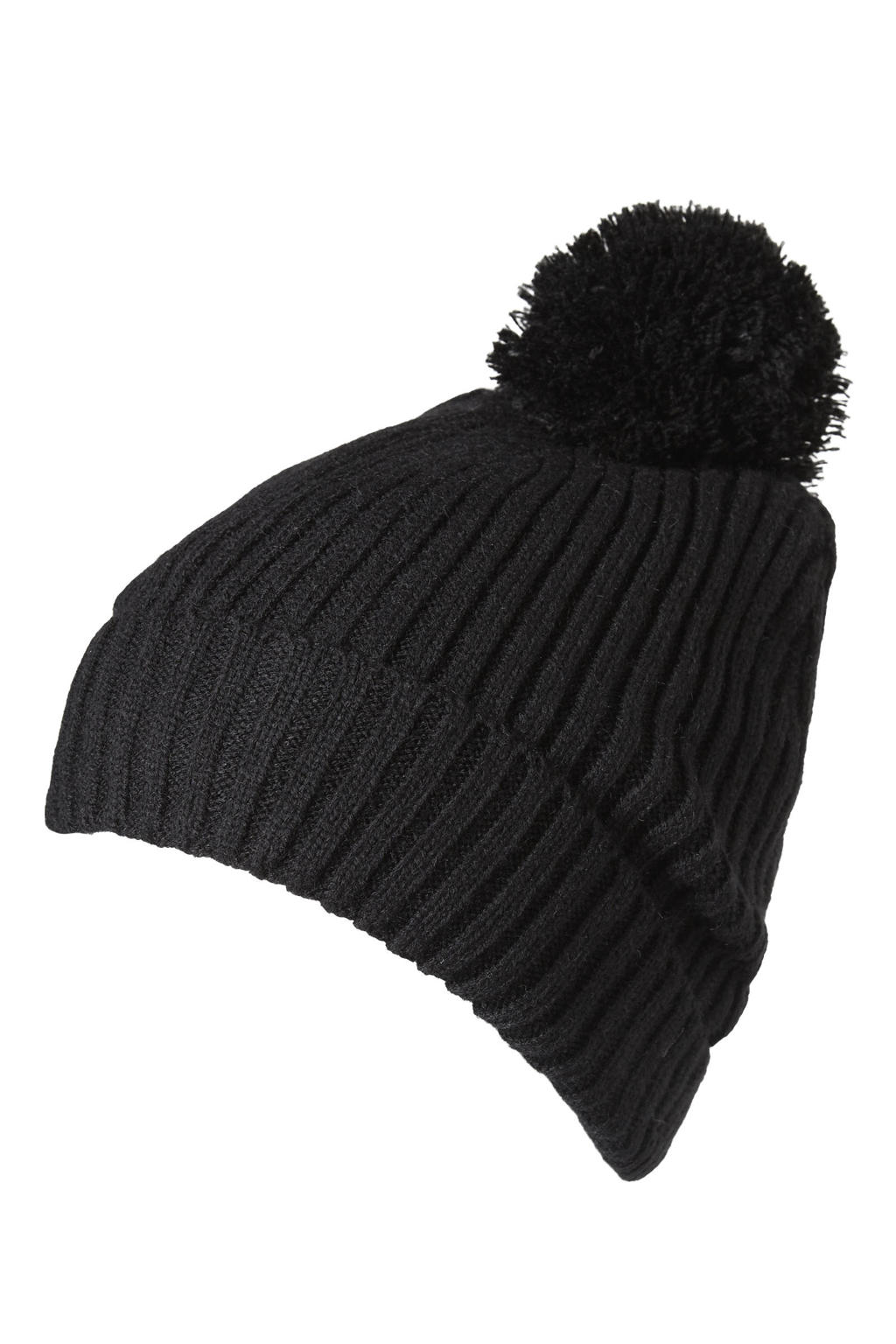 Sarlini muts met pompon zwart