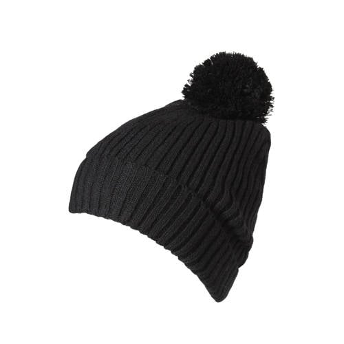 Sarlini muts met pompon zwart afbeelding