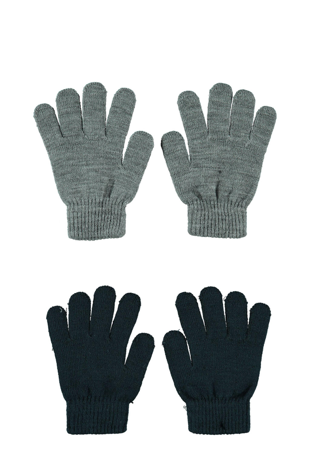 Sarlini handschoenen - set van 2 grijs/donkerblauw