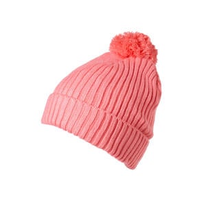 muts met pompon roze