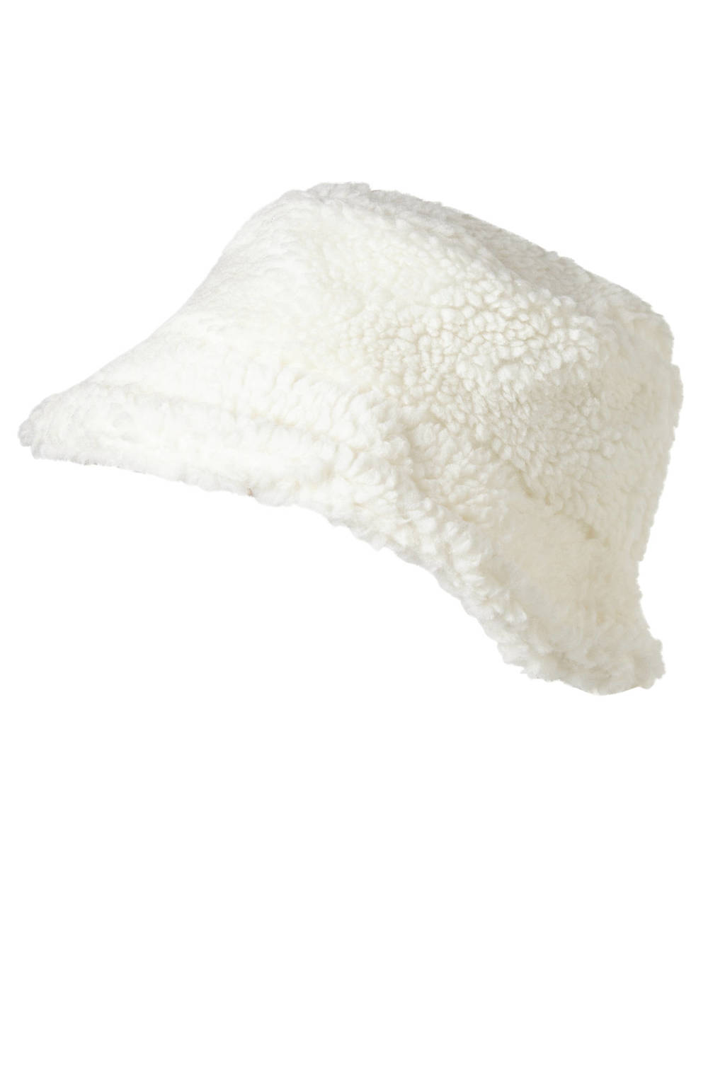 Sarlini bucket hat van teddy ecru, Ecru