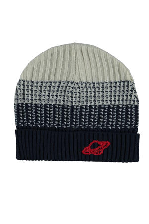 muts met strepen blauw