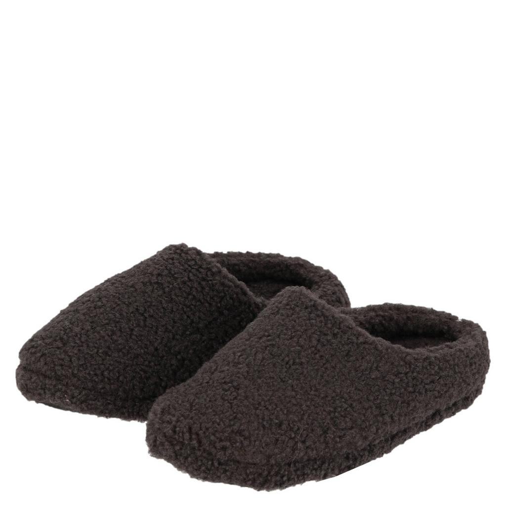 Apollo teddy pantoffels antraciet